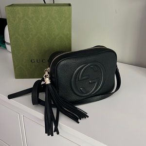 Gucci Soho small leather disco bag (black)